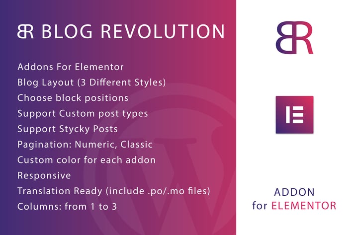Blog Revolution for Elementor WordPress Plugin