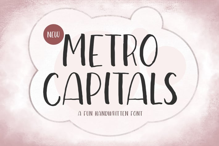Metro Capitals - Handwritten Font