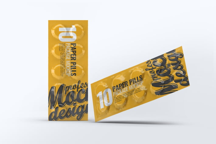 Paper Pills Package Mock-Up