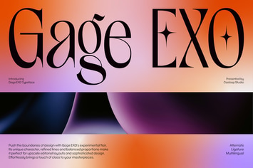Gage EXO - Elegant Fashion Experimental Gen Z Font