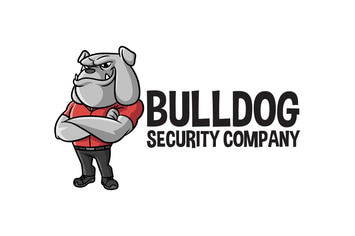 Cartoon Bulldog Mascot Logo