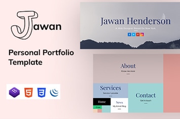 Jawan - Personal Portfolio Template 