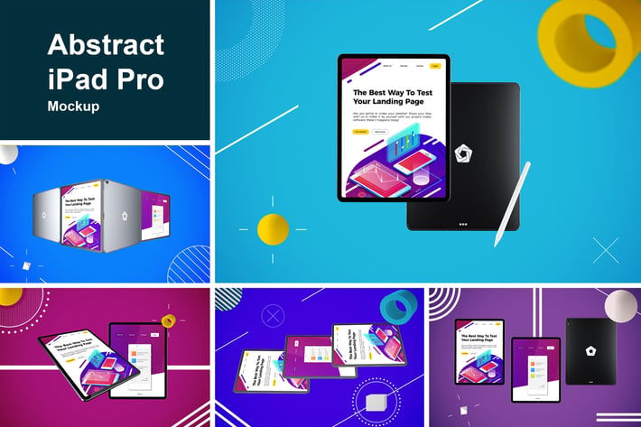 Abstract iPad Pro MockUp