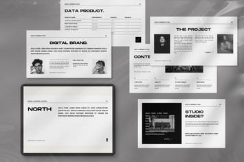 North Brand Fasihon Lookbook Powerpoint