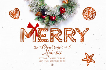 Christmas Alphabet - Cookies letters