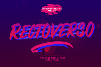 Rectoverso Grunge Display Font Extra Swash