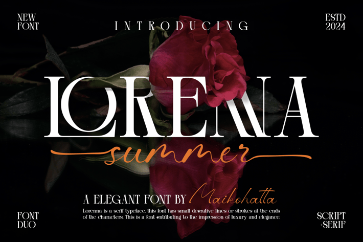 Lorenna - Elegant Duo Font