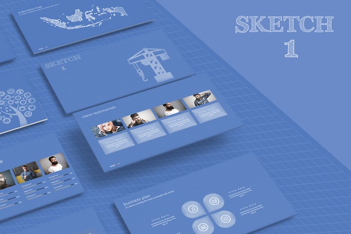  SKETCH 1 Powerpoint Template