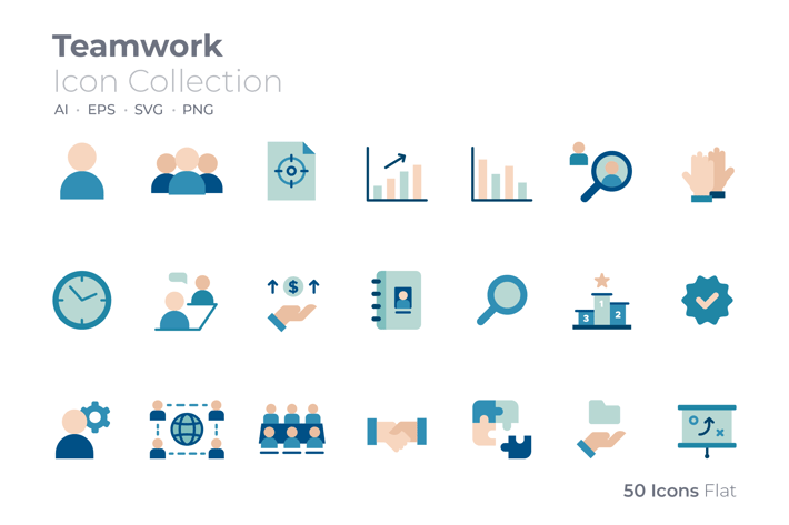 Teamwork Color Icon