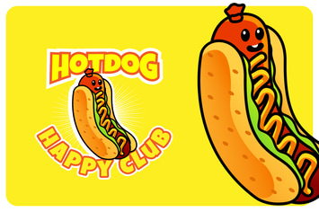 HOTDOG CLUB - Mascot & Esport Logo