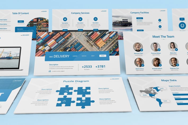 NextDelivery - Logistics Keynote Template