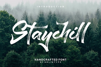 Staychill Brush Font