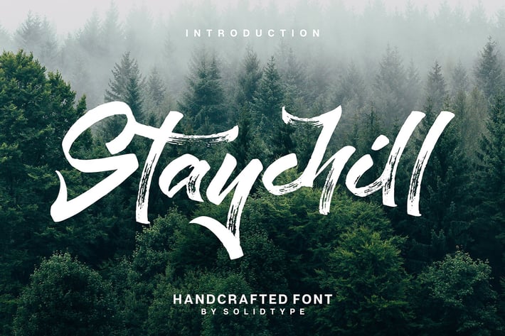 Staychill Brush Font