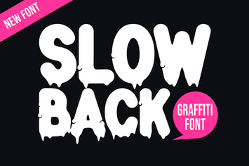 Slow Back - Handwritten Graffiti Font