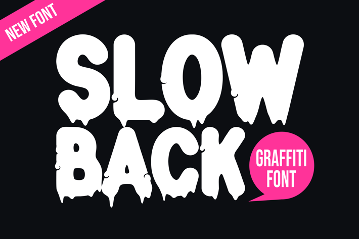 Slow Back - Handwritten Graffiti Font