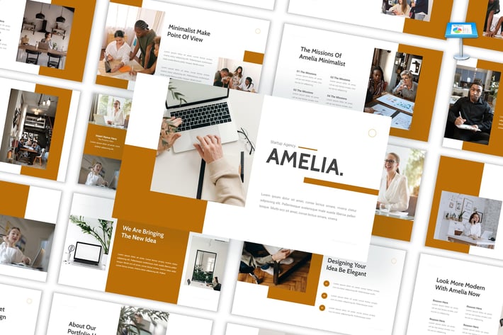 Amelia - Startup Agency Keynote Template