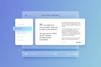 Airplane Dashboard Interface