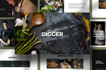 Digger Recipe Menu Keynote Business Company