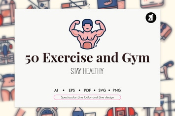 50 Exercise and Gym elements