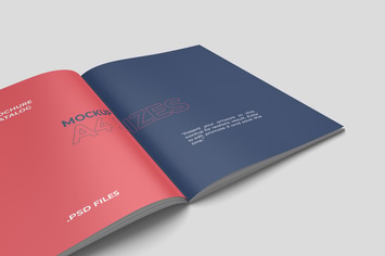 Closeup A4 Brochure Mockup