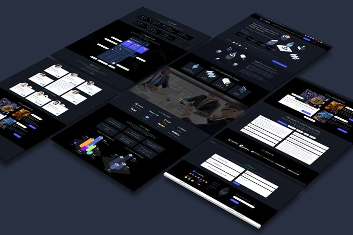Cryptocurrency and ICO Landing Page Dark Pro