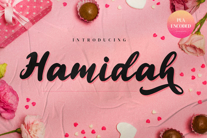 Hamidah - Bold Calligraphy Font