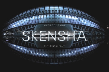 Skensha - Futuristic Font
