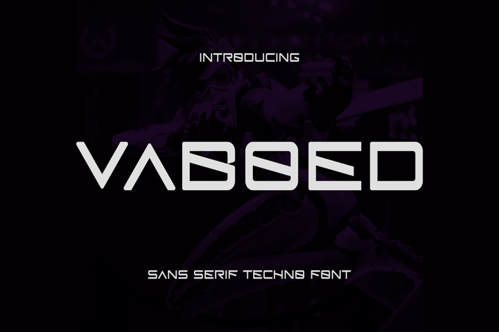 Vaboed - Sans Serif Techno Font