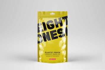Plastic Pouch Product Mock-Up