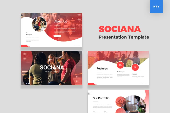 Social Media Keynote Template