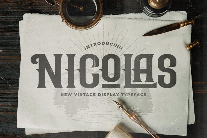Nicolas - Victorian Style Font