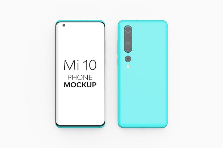 Mi 10 Phone Mockup