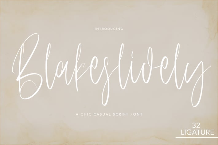 Blakeslidely - Chic Sasual Script Font