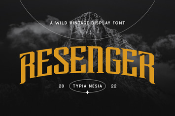 Resenger - Vintage Wild Adventure Display Font