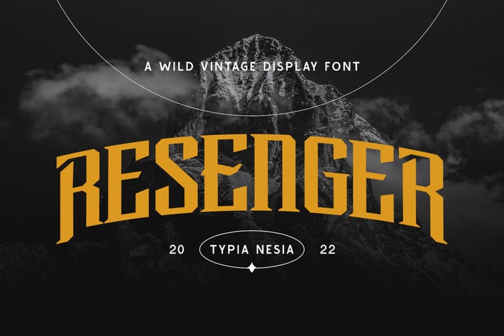 Resenger - Vintage Wild Adventure Display Font