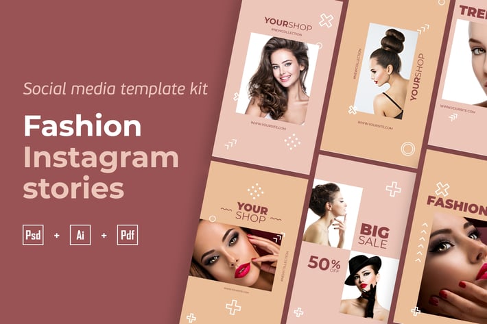 Fashion instagram stories template kit - 05