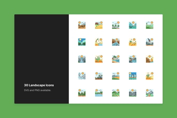 Landscape Color Icons