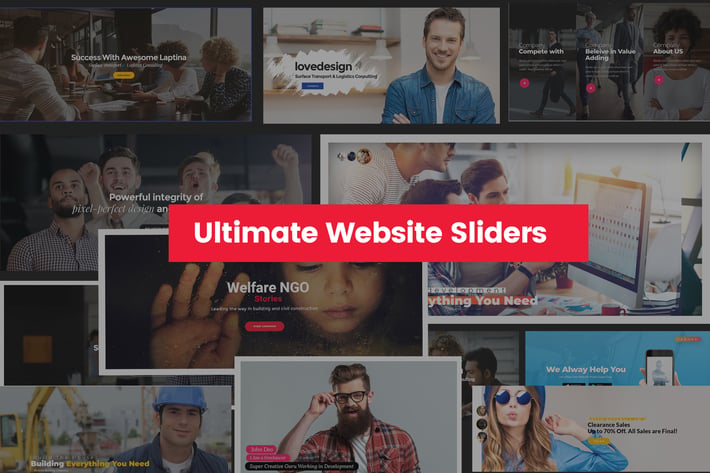 Ultimate Website Sliders Design For any Business.