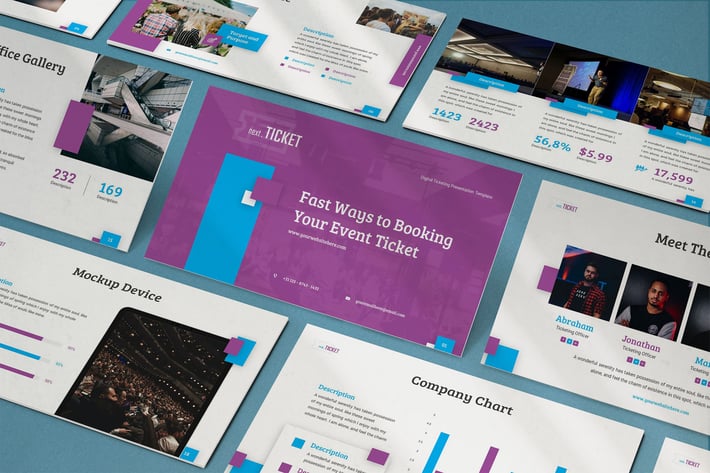NextTicket - Creative Powerpoint Template