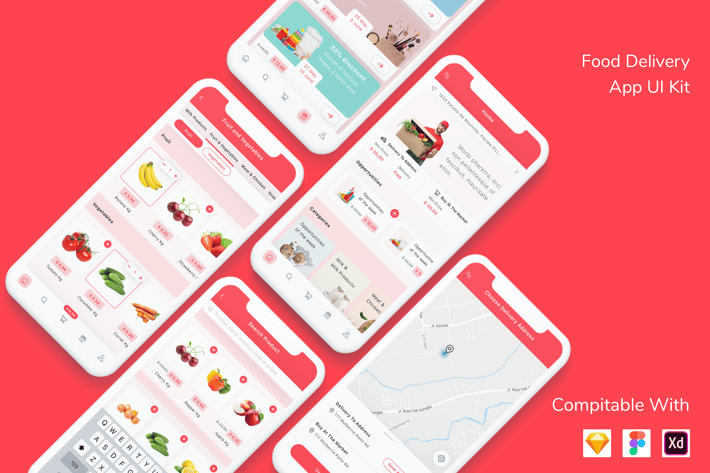Food Delivery App UI Kit