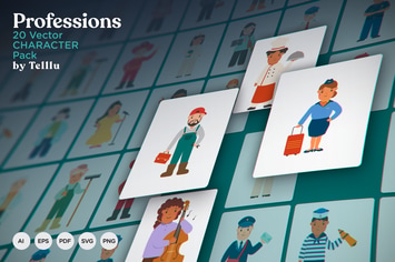 20 Profession Character pack