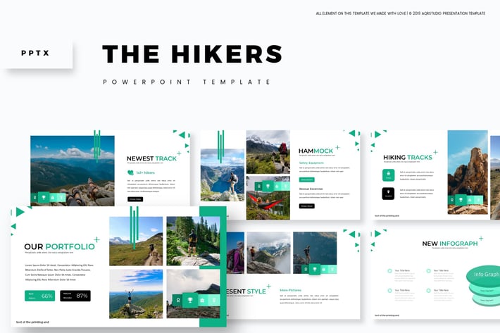 The Hikers - Powerpoint Template