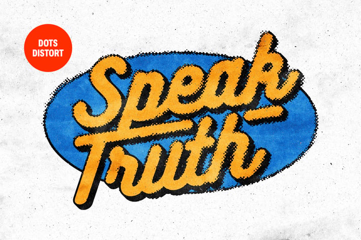 Dotted Print Text & Logo Effect