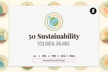50 Sustainability icon pack