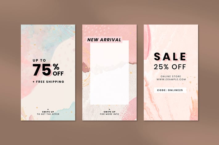 Memphis pink new arrival sale template collection