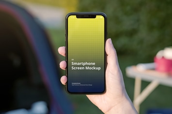 Phone Mockup Camping Scenes