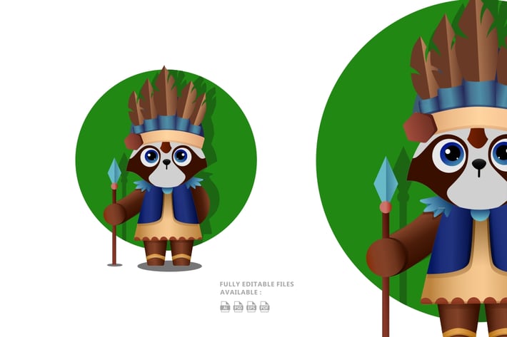 Raccoon Illustration