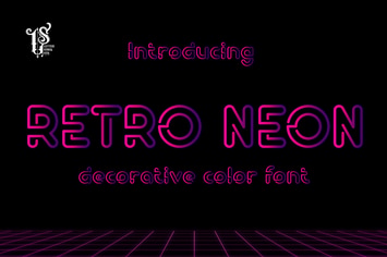 Retro Neon – Opentype SVG Color Font
