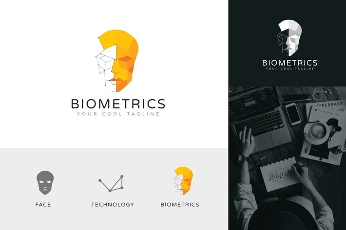 Biometrics Technology Logo Vector Template