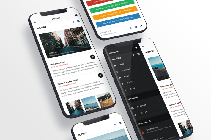 Slideby | Mobile Website Template